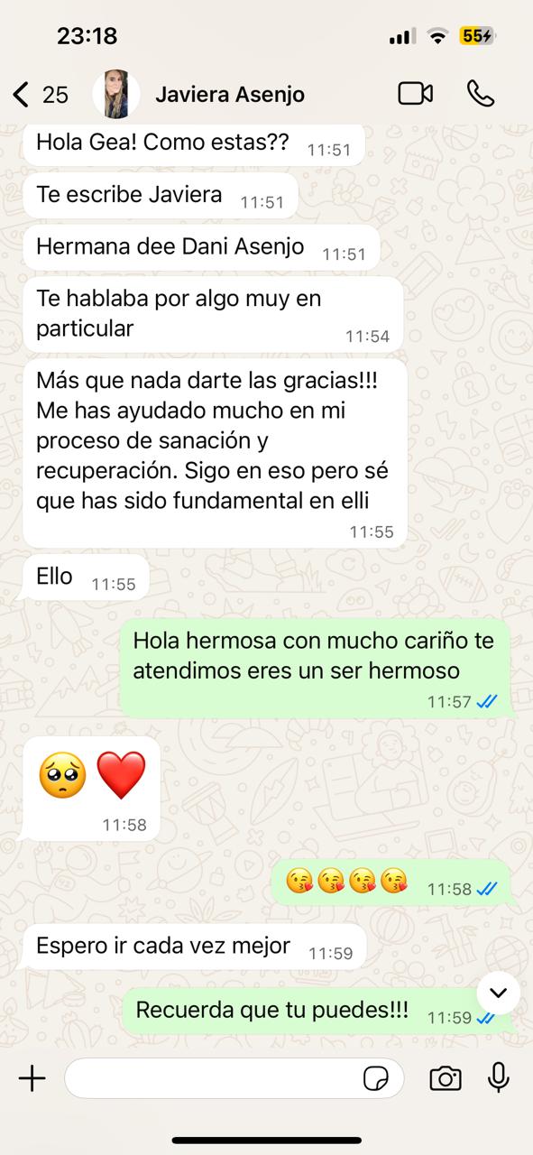 Paciente agradecida