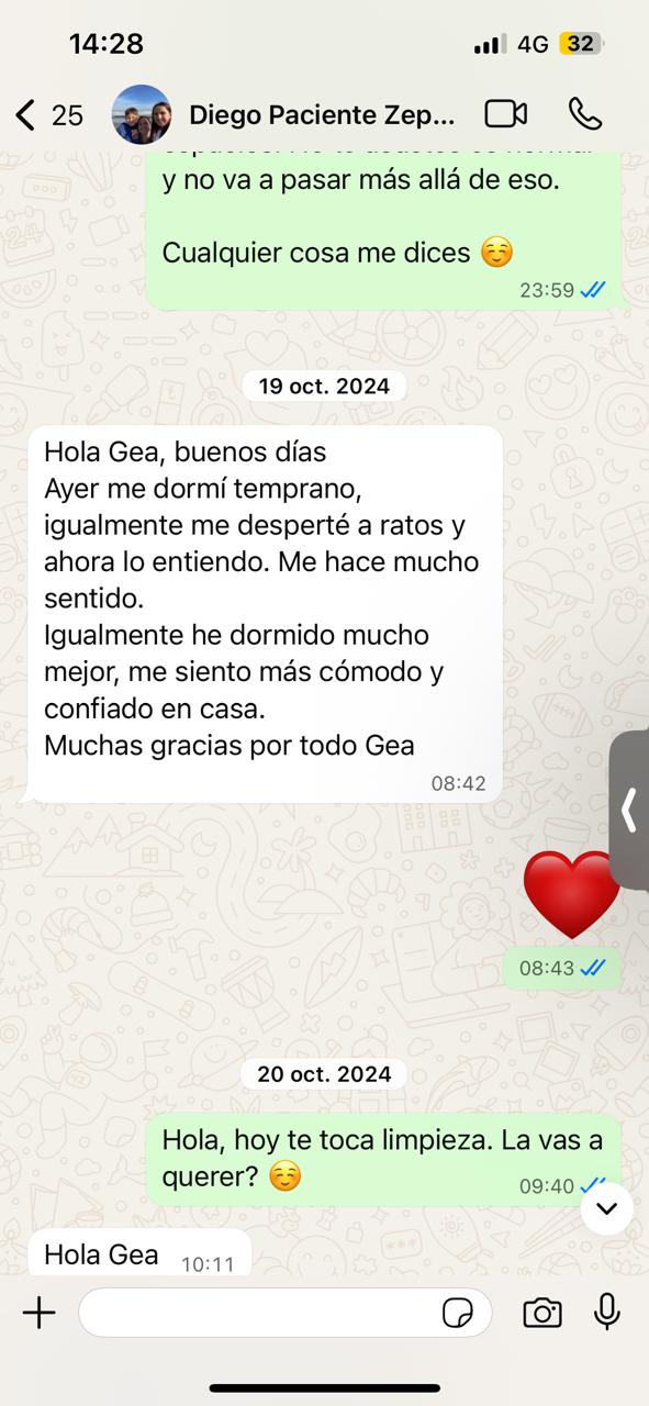 Paciente agradecida